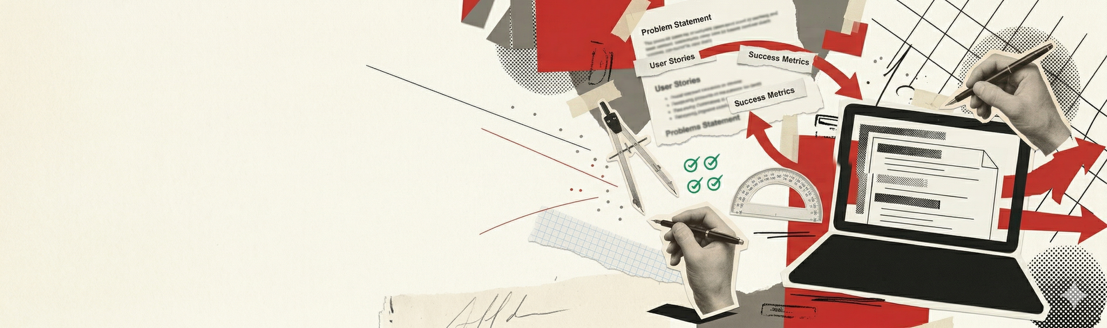 Dada collage — human working alongside AI