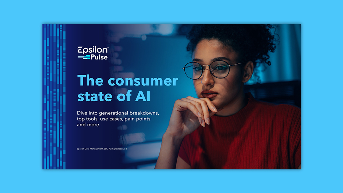 Обложка отчёта Epsilon The consumer state of AI 2026