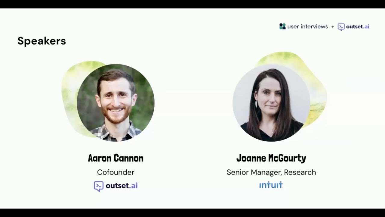 Вебинар по AI-модерации в UX-исследованиях: Outset, Intuit, User Interviews